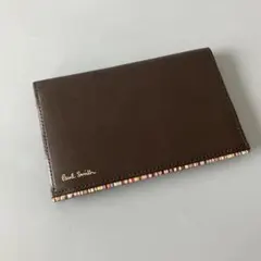 ◆未使用 ポールスミス カードケース マルチカラー ダークブラウン