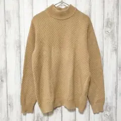 UNIQLO ユニクロ ミドルゲージモックネックセーター イエロー S ニット