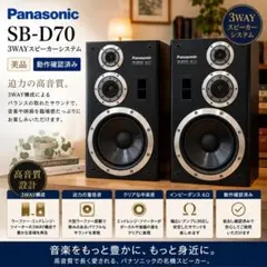 Panasonicパナソニックスピーカー SB-D7 整備良品 インシュレータ付