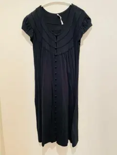即購入⭕️ SUNAOKUWAHARA ブラック 半袖ワンピース