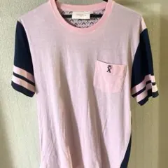 VICOMTE Ａ. Tシャツ　ピンク/ネイビー