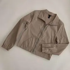 GAP ベージュ ジップアップ コットンジャケットのサムネイル
