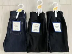 新品タグ付き ストレッチパンツ 100㎝ ３本セット 西松屋