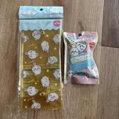 【ちいかわ 】ボタン付きロングクリアケース、ケース付きシール