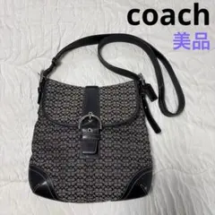 COACH シグネチャー ショルダーバッグ ブラック