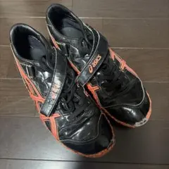 ASICS スパイクシューズ ブラック/オレンジ走り高跳び用25cm ASICS スパイクシューズ ブラック/オレンジ走り高跳び用右踏切25cm