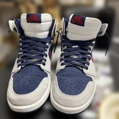 ナイキ ZOOM AIR ハイカットスニーカー ネイビー/グレー/レッド