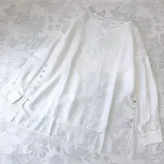 patterntorso antiqua アンティカ サイドボタン シアーシャツのサムネイル