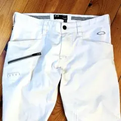 OAKLEY ゴルフパンツ　ホワイト ストレッチパンツ　サイズ34 L