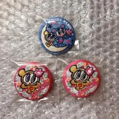 ナルミヤキャラクターズ 刺繍缶バッジ エンジェルブルー 3点セット