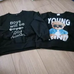 クマデザイン 他　スウェットトレーナー 2枚セット