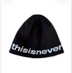 ★値下げ中★thisisneverthat ネバザ　ビーニー ニット帽 ブラック