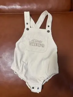 Maya様専用リトルウィークエンドアイボリー コーデュロイロンパース