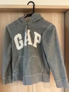 GAP キッズ ジップアップパーカー グレー