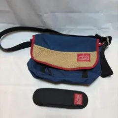 マンハッタンポーテージ メッセンジャーバッグ ネイビー/ベージュ