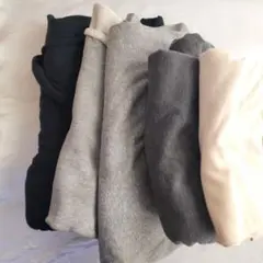 ニット生地セット ネイビー グレー ホワイト