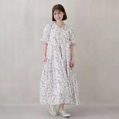 プティマイン　花柄　ワンピース　【ママ用】のサムネイル