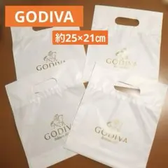 GODIVA ゴディバ　ビニール袋、ショップ袋、ショッパー　まとめ売り4枚