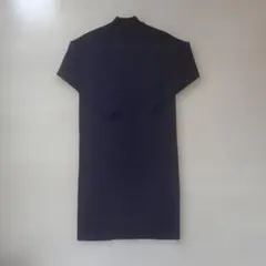 エムプルミエ　タートルネック ニットワンピース