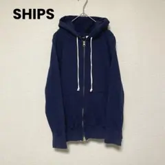 iz129 SHIPS シップス/フーデットパーカー/ジップアップトレーナー