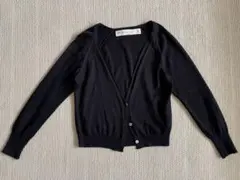 ザラニット カーディガン ラメ入り ブラック