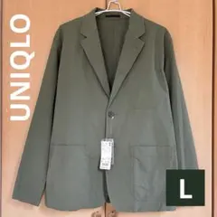 ユニクロ　UNIQLO ライトウェイト　ジャケット（コットン）オリーブ