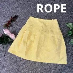 ROPE ロペ　ミニスカート　イエロー　36 フレア　美品★のサムネイル