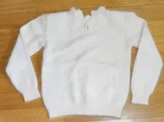 Crée ホワイト ニットセーター M