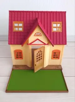 【お庭パーツ＆はしご付】シルバニアファミリー 赤い屋根の大きなお家