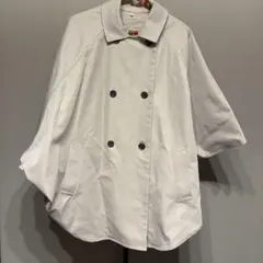 【美品】COCA　ポンチョ型トレンチコート　ベージュ　Mサイズのサムネイル