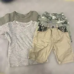 まとめ売り　95センチTシャツ2枚　90センチハーフパンツ2枚