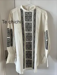 Te chichi アイボリー刺繍長袖シャツのサムネイル