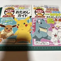 ポケモン おためしガイド & 入学準備 カタカナ各2冊全4冊セット