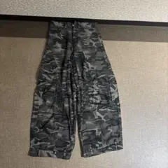 迷彩柄 ワイドカーゴパンツ