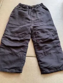ブラックパンツ サイズ90 ポケット付き　裏起毛