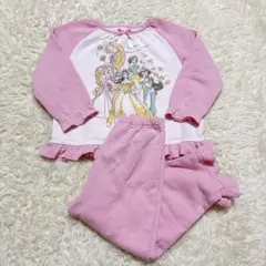 ディズニー プリンセス 裏起毛パジャマ 110cm