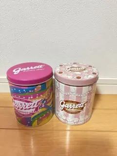 ギャレットポップコーン 空き缶 2個 Q-pot. ユニコーン
