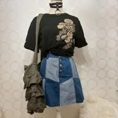 TK タケオキクチ 平成 y2k 00s サブカル 和柄プリント Tシャツのサムネイル