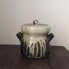 伊賀焼 松本央造 桃青窯 水指 茶道具 焼き物 箱付き 伊賀焼 松本央造 桃青窯 水指 茶道具 焼き物 箱付き - メルカリ