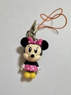 ディズニー ミニーマウス ストラップ マスコット 可愛い 推し活 水玉 ピンクのサムネイル