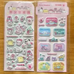 2枚set！！【サンリオ湯】ぷくぷく3D立体シール✨