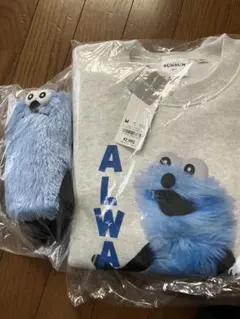 最終値下げ！ヘビーウェイトスウェットプルオーバー　ポーチ　パペットスンスン　GU