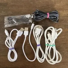 USB充電ケーブル ホワイト4本 ブラック2本 typeB まとめ売り