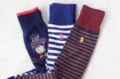 【3足セット／メンズ】POLOポロラルフローレンおしゃれなソックス【新品です】