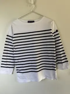 美品　SANT JAMES　七分丈カットソー　XS　ボーダー　セントジェームス