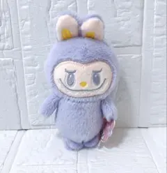 ラブブ風 マスコット キーホルダー パープル 紫
