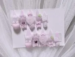 量産型ネイル ロング ゴテゴテ ピンク 量産型 地雷系 ネイルチップ