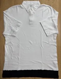 SEQUEL ポロシャツ ホワイト ブラック サイズXL