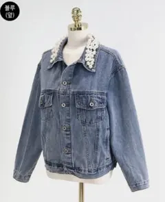 ZARA Z1975 レースショートデニムジャケット M-L - メルカリ