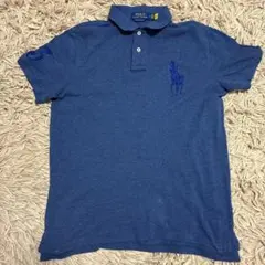 【美品•QRタグ✨】ポロラルフローレン ビッグポニー グレーネイビー M